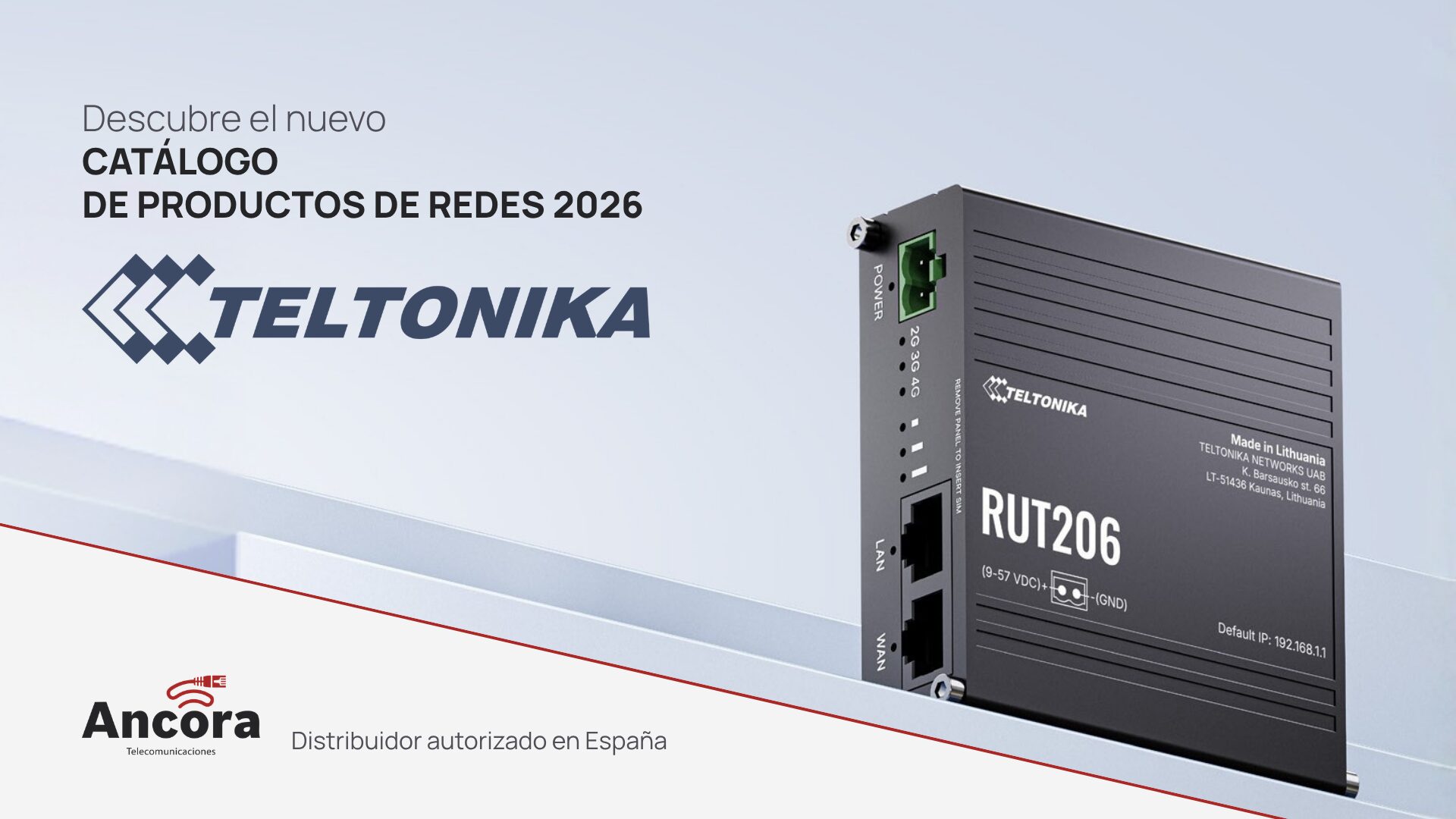 Ancora Telecomunicones, distribuidor autorizado de Teltonika en España